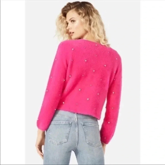 Embellished Fuchsia Cardigan - Picture 5 of 11